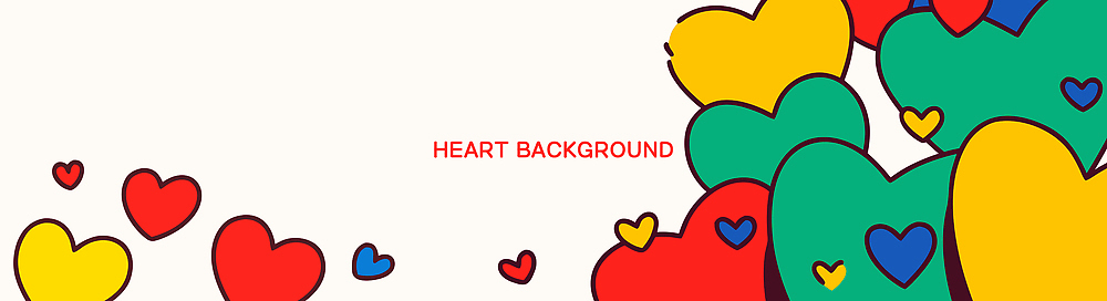 모양 템플릿 기호 디자인 배너템플릿 가로배너 감정 예술 컬러 백그라운드 사랑 그래픽 장식 다양 현수막 하트 창의성 AI파일 문자 배너 다수 가로 파일형식 벡터