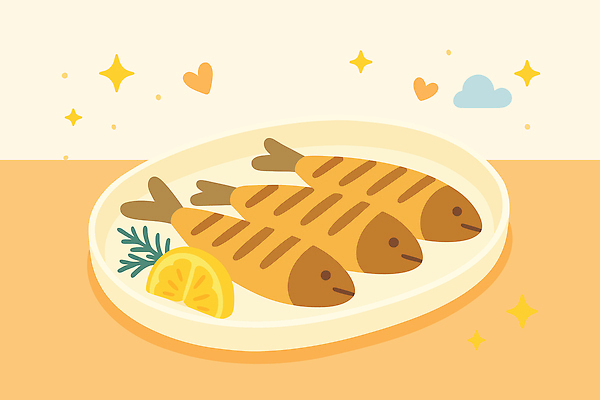 접시 음식 겨울 일러스트 식탁 아침 디저트 어류 요리 식사 맛 저녁 상차림 레몬 해산물 준비 생선구이 레시피 점심 먹거리 국내일러스트 AI파일 주간 식기 계절 컨셉 과일 탁자 수중동물 야간 구이 생선요리 파일형식 벡터