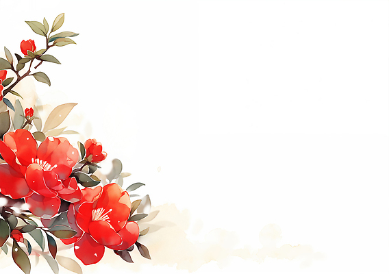 JPG 식물 디자인 꽃잎 꽃 예술 줄기 컬러 백그라운드 잎 일러스트 자연 생명 풍경 장식 빨간색 디지털 맑음 봄 흰색 동백 조화 꽃프레임 뷰티풀 국내일러스트 AI일러스트 AI콘텐츠 계절 날씨 프레임 생태계 파일형식