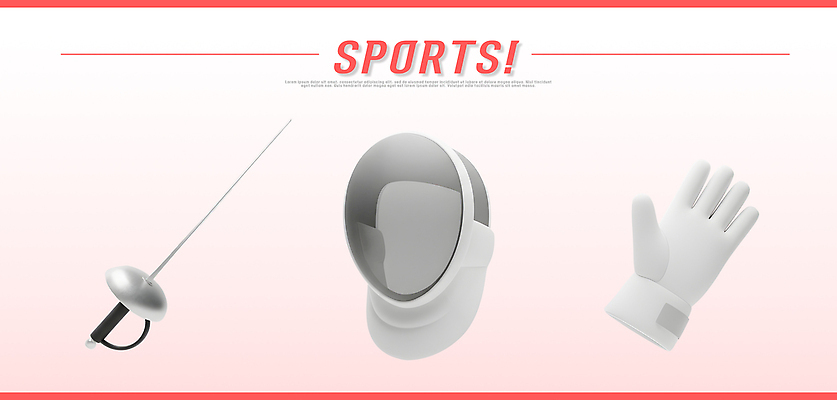 PSD 편집이미지 스포츠 장갑 신체 모션 안전 경기 운동 장비 도구 검 헬멧 연습 준비 펜싱 검술 펜싱검 편집3D 잡화 무기 건강 3D 보호장비 펜싱용품 파일형식