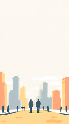 JPG 일러스트 하늘 거리 대화 사람 풍경 건물 친구 걷기 환경 공간 만남 도시 시간 출발 고층 오후 국내일러스트 AI일러스트 AI콘텐츠 건축물 컨셉 관계 모션 말하기 파일형식