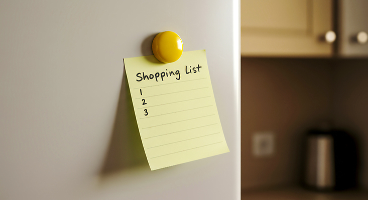 JPG 편집이미지 종이 음료 음식 주방용품 일상 생활 장보기 노란색 주방 가전제품 메모지 조리대 정리 냉장고 편집실사 AI컴퓨터그래픽 AI콘텐츠 컬러 생활용품 라이프 사무용품 CG 파일형식