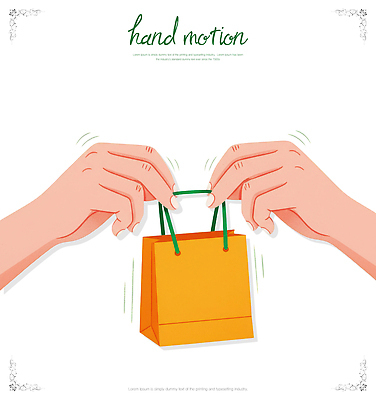 PSD 손 디자인 가방 일러스트 손가락 모션 아이디어 손잡이 쇼핑 상점 거래 표현 체험 소비 구매 고객 장바구니 오브젝트 국내일러스트 잡화 컨셉 신체부위 바구니 파일형식
