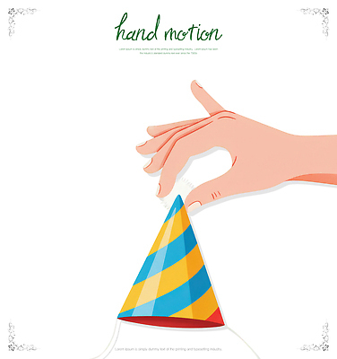 PSD 손 기념일 컬러 일러스트 모션 손짓 이벤트 장식 파티 축제 줄무늬 도구 잡기 생일 공예 즐거움 준비 만들기 창작 국내일러스트 감정 무늬 취미 신체부위 파일형식
