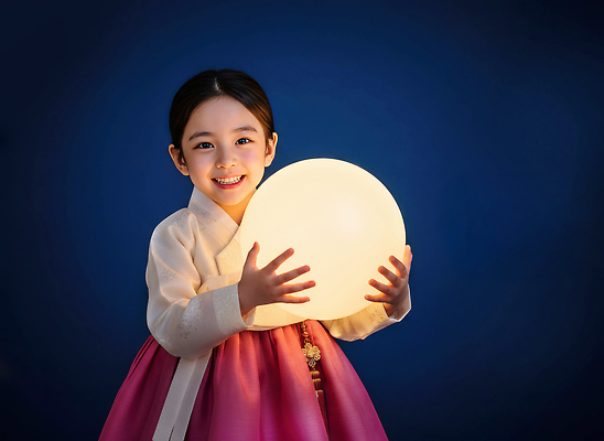 JPG 편집이미지 전통 행복 감정 문화 어린이 백그라운드 조명 밝음 웃음 이벤트 태양 한복 순간 의료성형뷰티 편집실사 AI인물포토 AI콘텐츠 자연요소 한국전통 표정 사람 전통의상 CG 파일형식 AI포토