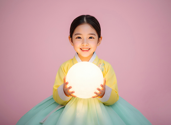 JPG 편집이미지 손 행복 문화 어린이 조명 실내 표정 웃음 소녀 태양 사진촬영 전통의상 한복 즐거움 의료성형뷰티 분홍색배경 편집실사 AI인물포토 AI콘텐츠 자연요소 한국전통 전통 여자 감정 분홍색 백그라운드 사람 내부 신체부위 촬영 CG 파일형식 AI포토