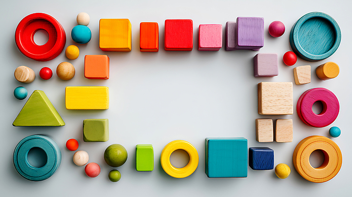 JPG 모양 편집이미지 교육 어린이 컬러 놀이 프레임 형상 장난감 사각형 아기용품 원형 중앙 테두리 조립 창의력 나무블록 편집실사 AI포토 AI콘텐츠 도형 사람 목재 블록 CG 오브젝트 파일형식