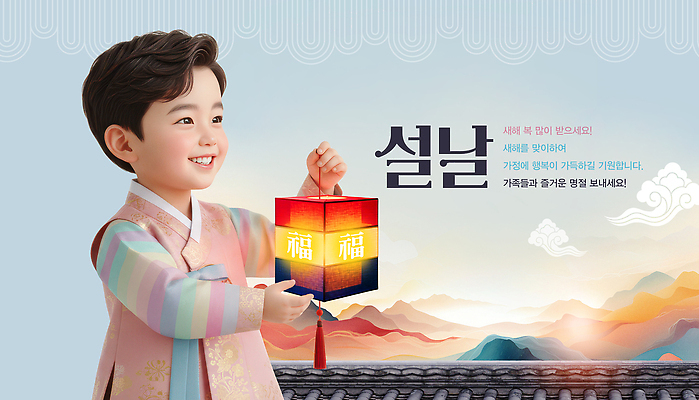 PSD 편집이미지 전통 계절 명절 기념일 문화 어린이 가족 복주머니 한국 풍경 설날 축하 전통의상 한복 청사초롱 잔치 의료성형뷰티 이미지편집 한국전통 아시아 컨셉 관계 전통소품 사람 이벤트 초롱 파일형식