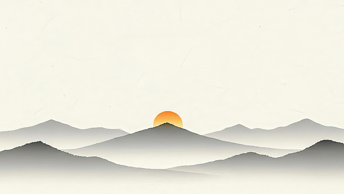 JPG 여유 컬러 일러스트 자연 하늘 바람 새해 산 풍경 일상 빛 태양 일출 일몰 저녁 땅 뷰티풀 수평선 국내일러스트 AI일러스트 AI콘텐츠 자연요소 감정 날씨 라이프 노을 야간 생태계 파일형식