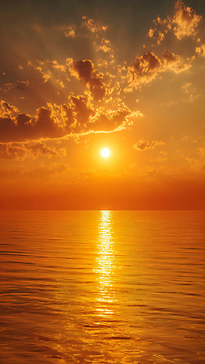 JPG 편집이미지 물결 바다 컬러 자연 하늘 휴식 풍경 빛 태양 일출 일몰 뷰티풀 오후 수평선 편집실사 AI컴퓨터그래픽 AI콘텐츠 자연요소 컨셉 노을 CG 생태계 파일형식