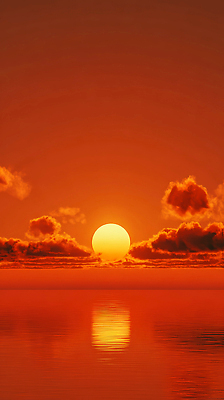 JPG 편집이미지 바다 자연 하늘 아침 풍경 빛 태양 반사 평화 일출 주황색 수면 수평선 편집실사 AI컴퓨터그래픽 AI콘텐츠 주간 자연요소 컬러 컨셉 물 노을 CG 생태계 파일형식