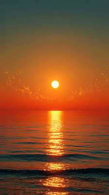 JPG 편집이미지 물결 바다 컬러 여행 자연 하늘 아침 풍경 해변 빛 태양 일출 수면 수평선 편집실사 AI컴퓨터그래픽 AI콘텐츠 주간 자연요소 물 노을 CG 생태계 파일형식