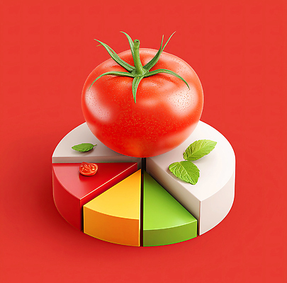 PSD 편집이미지 디자인 음식 컬러 조각 백그라운드 토마토 채소 과일 자연 건강 요리 장식 신선 민트 편집3D 3D 허브 생태계 파일형식