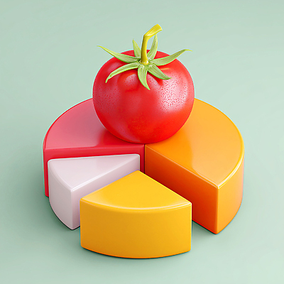 PSD 편집이미지 디자인 음식 컬러 조각 백그라운드 토마토 과일 자연 건강 요리 신선 크기 배열 파스텔 편집3D 채소 학용품 3D 생태계 파일형식