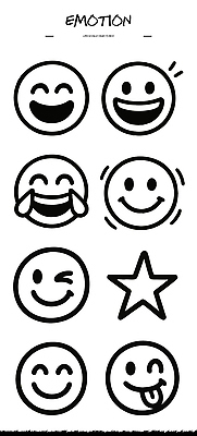 디자인 행복 감정 얼굴 상징 일러스트 표정 웃음 사람 기쁨 만남 표현 눈물 즐거움 그림 소통 창의성 이모지 국내일러스트 AI파일 컨셉 신체부위 파일형식 벡터