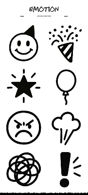 문자 기호 디자인 감정 별 종이 얼굴 예술 상징 컬러 일러스트 웃음 파티 분노 축하 표현 연기 그림 풍선 단순화된 국내일러스트 AI파일 자연요소 컨셉 표정 이벤트 신체부위 파일형식 벡터