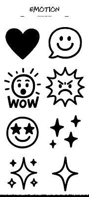 행복 감정 얼굴 상징 일러스트 응원 표정 사랑 웃음 놀람 기쁨 슬픔 분노 하트 신비 즐거움 신기함 그림 불만 국내일러스트 AI파일 모양 컨셉 신체부위 파일형식 벡터