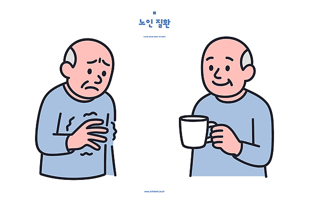 손 노년 행복 감정 일러스트 모션 표정 건강 일상 생활 컵 기쁨 고통 슬픔 비교 질병 그림 회복 국내일러스트 AI파일 식기 컨셉 의학 성인 라이프 신체부위 파일형식 벡터