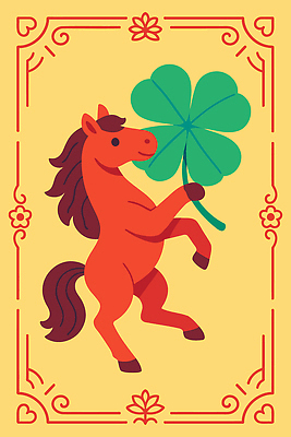 동물 캐릭터 디자인 예술 상징 컬러 포즈 백그라운드 일러스트 모션 생물 풍경 귀여움 말_동물 행운 그림 조화 초상화 발라드 부적 스타일 국내일러스트 병오년 붉은말 AI파일 컨셉 포유류 파일형식 벡터 2026년