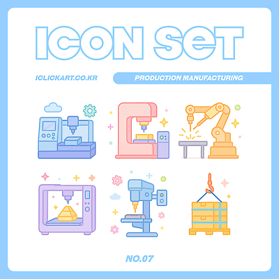 디자인 산업 일러스트 공장 기술 기계 도구 작업 제조 상품 로봇 배송 창고 시스템 공정 조립 자동화 3D프린터 국내일러스트 AI파일 공업 인쇄기 파일형식 벡터