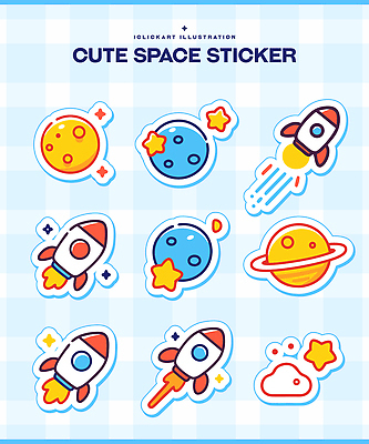 디자인 별 어린이 컬러 스티커 일러스트 장식 우주 공간 행성 로켓 원형 우주선 그림 이미지 우주여행 테마 국내일러스트 AI파일 자연요소 도형 여행 사람 파일형식 벡터
