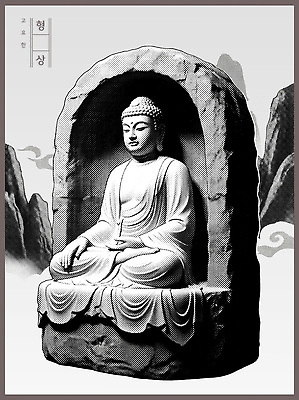 PSD 종교 문화 예술 조각 여행 유적 일러스트 자연 산 석조 고요 마음 역사 동굴 불상 명상 조용 하프톤 국내일러스트 전통 컬러 불교 생태계 파일형식