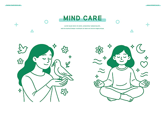 손 꽃 행복 감정 별 일러스트 모션 자연 사랑 사람 여러명 평화 환경 마음 편안함 집중 명상 비둘기 힐링 심리 돌봄 정신건강 국내일러스트 AI파일 자연요소 식물 다수 컨셉 조류 건강 신체부위 감각 생태계 파일형식 벡터