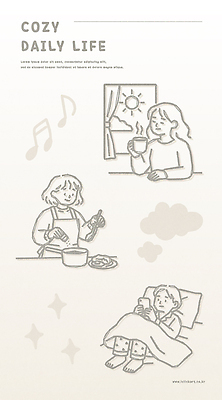 음료 컨셉 관계 문화예술 실내 라이프 태양 감각 파일형식 벡터 일상 모션 집안 요리 커피 독서 잠 사람 그림 편안함 일과 음악 창문 햇빛 주방 식사 가족 시간 취미 휴식 AI파일 일러스트 국내일러스트