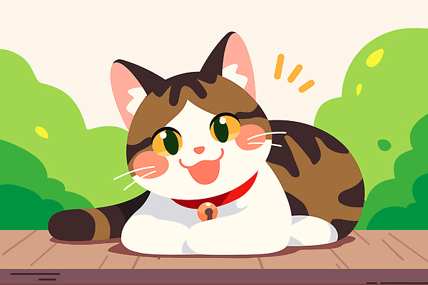 나무 동물 컬러 백그라운드 일러스트 모션 자연 거리 털 표정 웃음 잔디 반려동물 귀여움 고양이 판넬 귀 놀기 국내일러스트 AI파일 식물 컨셉 포유류 신체부위 생태계 파일형식 벡터