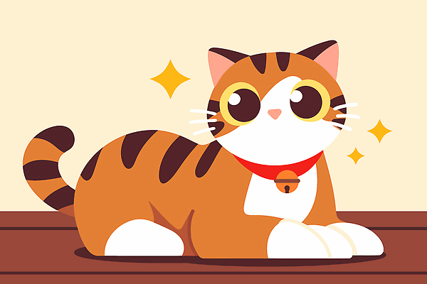 동물 컬러 일러스트 목걸이 모션 놀이 주택 털 일상 장식 반려동물 눕기 귀여움 고양이 소리 방 분위기 편안함 장면 국내일러스트 AI파일 컨셉 장신구 포유류 건물 라이프 감각 파일형식 벡터