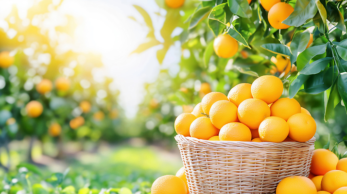 JPG 나무 식물 편집이미지 열매 농업 과일 자연 귤 햇빛 농장 바구니 농사 수확 농부 장면 감귤밭 편집실사 AI포토 AI콘텐츠 직업 산업 밭 태양 CG 생태계 파일형식