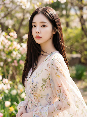 JPG 나무 편집이미지 긴머리 여자 꽃 백그라운드 자연 표정 서기 초록색 빛 카메라 촬영 봄 양귀비 의료성형뷰티 편집실사 AI인물포토 AI콘텐츠 식물 헤어스타일 계절 컬러 모션 사람 전자제품 CG 생태계 파일형식 AI포토