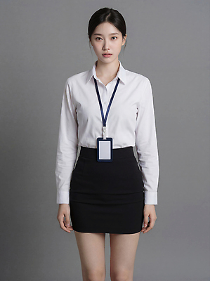 JPG 모델 편집이미지 옷 패션 셔츠 직장 표정 사람 여름 치마 사무실 비즈니스우먼 신분증 정중 의료성형뷰티 스타일 편집실사 AI인물포토 AI콘텐츠 계절 여자 컨셉 상의 회사 비즈니스 하의 직장인 CG 증명서 파일형식 AI포토