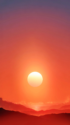 JPG 편집이미지 컬러 자연 하늘 풍경 태양 일출 보라색 주황색 일몰 끝 장면 일과 수평선 이미지편집 AI컴퓨터그래픽 AI콘텐츠 자연요소 노을 생태계 파일형식