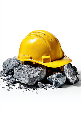 JPG 편집이미지 건축 산업 노동자 기술 안전 노란색 환경 장비 돌_바위 도구 작업 보호 헬멧 편집실사 AI포토 AI콘텐츠 직업 컬러 컨셉 보호장비 CG 파일형식