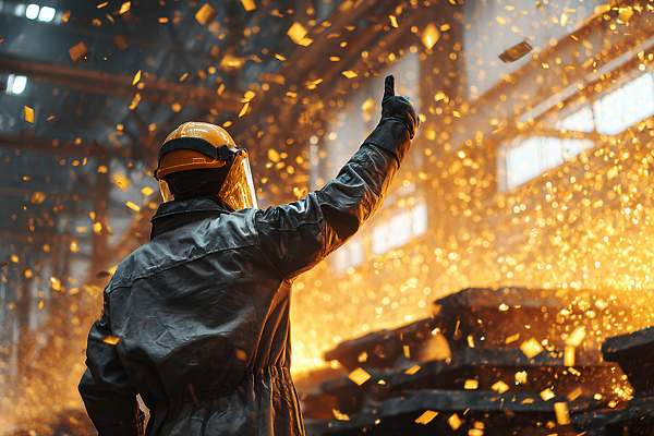 JPG 편집이미지 산업 조각 공장 날리기 노동자 안전 금속 기계 장비 작업 뜨거움 제조 과정 작업자 의료성형뷰티 편집실사 AI인물포토 AI콘텐츠 직업 컨셉 공업 모션 재질 CG 파일형식 AI포토
