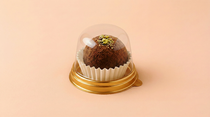 음식 컨셉 디저트 컵 상점 맛 일회용 CG 파일형식 AI콘텐츠 초콜릿 반죽 종이컵 달콤 편리함 케이크 빵집 조각 두바이쫀득쿠키 유행 두바이초콜릿 JPG AI포토 편집실사 편집이미지