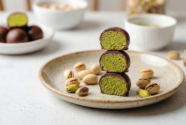 JPG 편집이미지 접시 음식 재료 디저트 건강 요리 유행 초콜릿 식사 견과류 먹거리 피스타치오 비건 편집실사 두바이초콜릿 AI포토 AI콘텐츠 두바이쫀득쿠키 식기 CG 채식주의자 파일형식