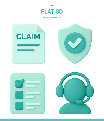 PSD 아이콘 디자인 대화 안전 그래픽 세트 3D아이콘 자료 상담원 고객 체크표시 확인 문서 방패 보험 말하기 사무원 파일형식