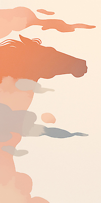 JPG 모양 동물 디자인 감정 실루엣 예술 컬러 백그라운드 일러스트 자연 페인팅 하늘 그리기 그림 작품 흐림 창작 국내일러스트 병오년 붉은말 AI일러스트 AI콘텐츠 모션 날씨 촬영기법 미술 말_동물 생태계 파일형식 2026년