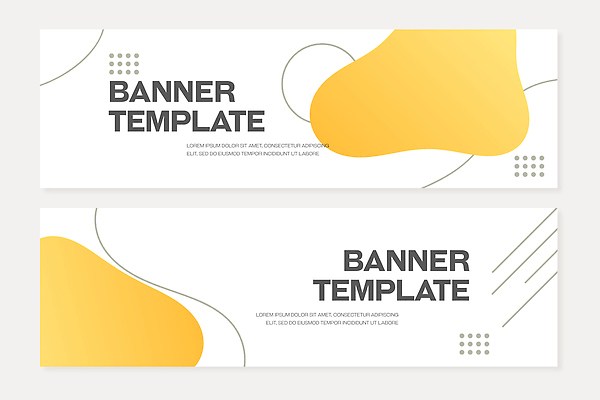모양 도형 템플릿 디자인 배너 배너템플릿 가로배너 선 백그라운드 텍스트 그래픽 노란색 다양 흰색 연결 웹배너 AI파일 컬러 다수 웹템플릿 가로 파일형식 벡터