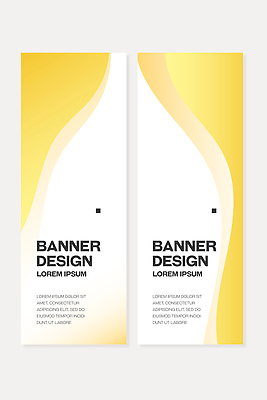템플릿 디자인 배너 배너템플릿 세로배너 백그라운드 곡선 그래픽 노란색 정보 표현 알림 마케팅 웹배너 AI파일 선 컬러 웹템플릿 세로 파일형식 벡터