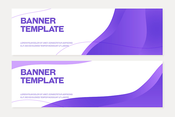 템플릿 디자인 배너 배너템플릿 가로배너 백그라운드 곡선 텍스트 그래픽 보라색 작업 제조 모던 레이아웃 웹배너 스타일 AI파일 선 컬러 웹템플릿 가로 파일형식 벡터