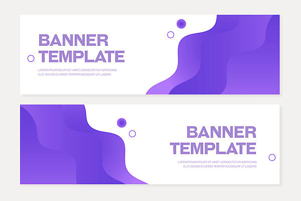 템플릿 디자인 배너 배너템플릿 가로배너 백그라운드 곡선 그래픽 디지털 보라색 흰색 작업 원형 모던 단순화된 시각디자인 웹디자인 웹배너 AI파일 도형 선 컬러 웹템플릿 가로 파일형식 벡터