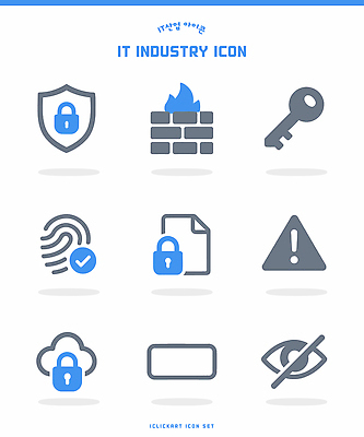 아이콘 산업 자물쇠 정보기술 경고 안전 자료 네트워크 보호 키_신체 파일 보안 클라우드서비스 방화벽 지문 2D아이콘 AI파일 컨셉 신체 기술 서비스 파일형식 벡터