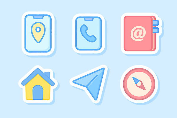 아이콘 디자인 백그라운드 비행기 주택 그래픽 파란색 정보 이메일 나침반 그림 심플 위치 통화 소통 2D아이콘 AI파일 컬러 컨셉 항공교통 모션 대중교통 건물 파일형식 벡터