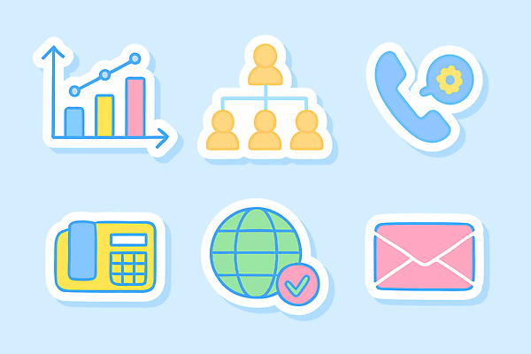 아이콘 통계 커뮤니케이션 그래프 지구본 자료 정보 업무 네트워크 이메일 통화 서류판 연락처 조직도 2D아이콘 AI파일 모션 사무용품 작업 파일형식 벡터