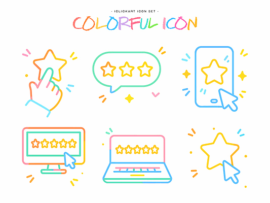 디자인 컬러 일러스트 손가락 그래픽 스마트폰 컴퓨터 표현 클릭 의견 리뷰 별점 인터페이스 사용자 국내일러스트 AI파일 손 전자제품 핸드폰 스마트기기 점수 평가 파일형식 벡터