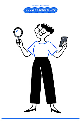 일러스트 모션 기술 실험 사람 일상 생활 스마트폰 디지털 교양 정보 도구 소비 고객 검색 탐색 개선 관심 방법 국내일러스트 AI파일 라이프 핸드폰 스마트기기 파일형식 벡터