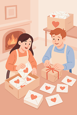 손 디자인 감정 겨울 일러스트 포장 관계 모션 탁자 주택 따뜻함 사랑 사람 일상 상자 봉사 편지 포장지 동료 벽난로 소통 배려 국내일러스트 AI파일 계절 가구 컨셉 건물 라이프 신체부위 도움 파일형식 벡터